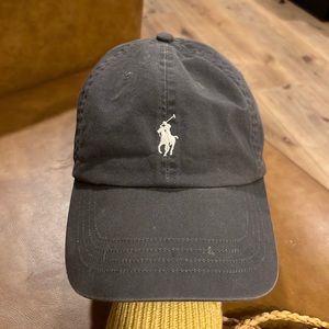 Grey polo hat